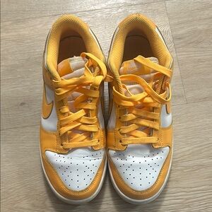 Orange and White dunks